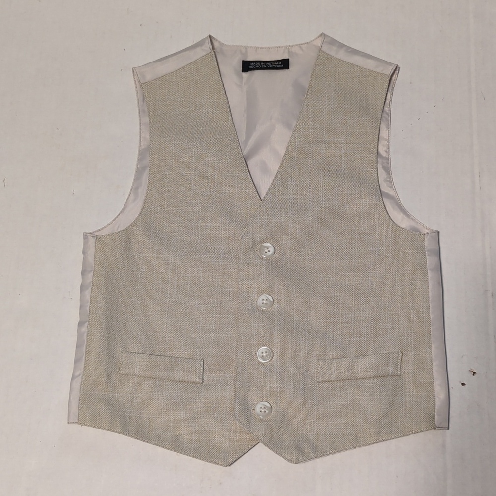 Boy Vest Beige/Cream Size 6